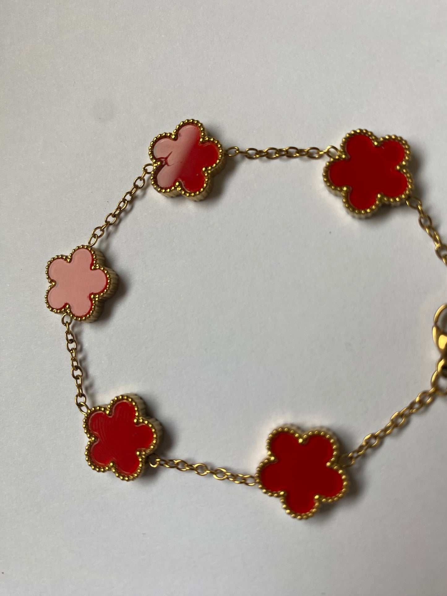 Bracelet Fleuri Rouge