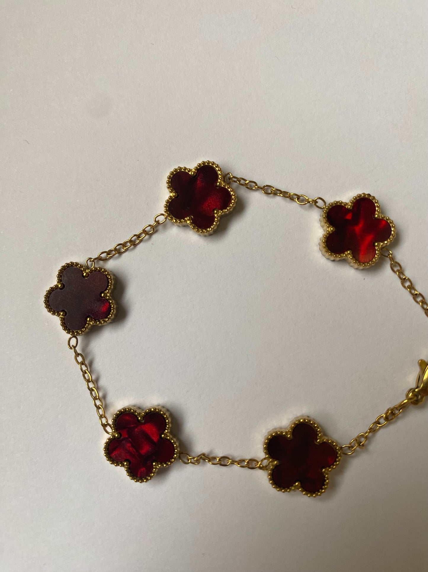 Bracelet Fleuri Bordeaux