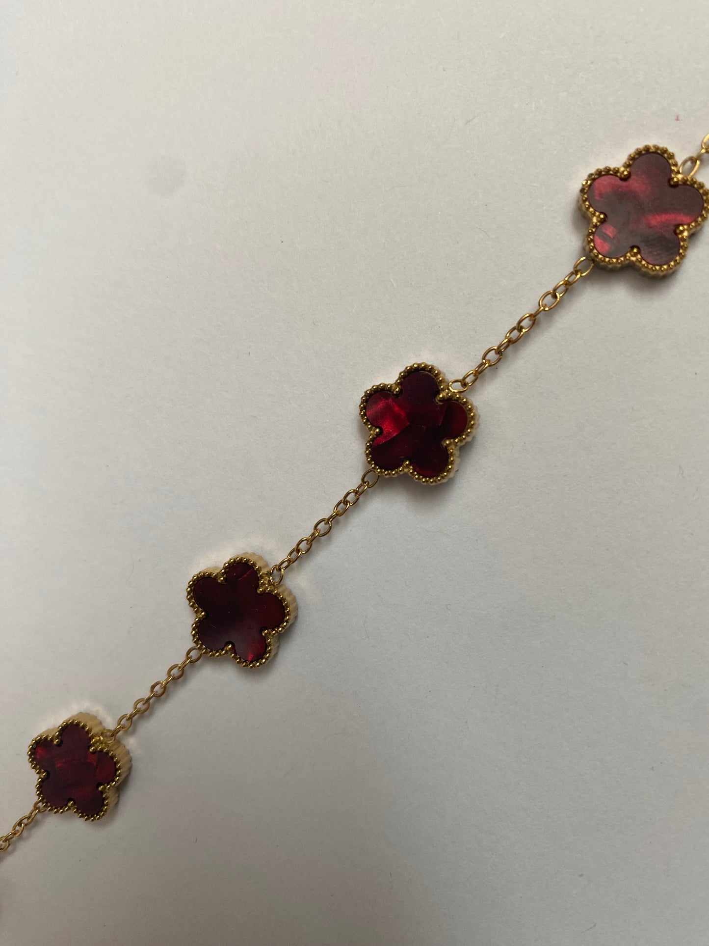 Bracelet Fleuri Bordeaux